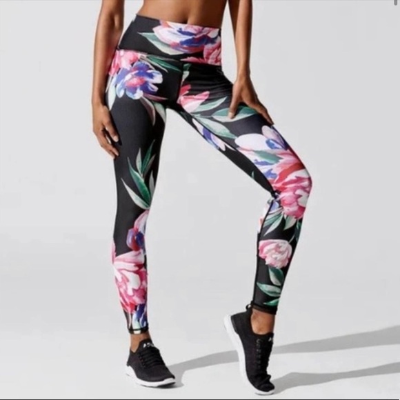 Carbon38 Romantic Floral High Rise Full Length Leggings - Picture 2 of 10